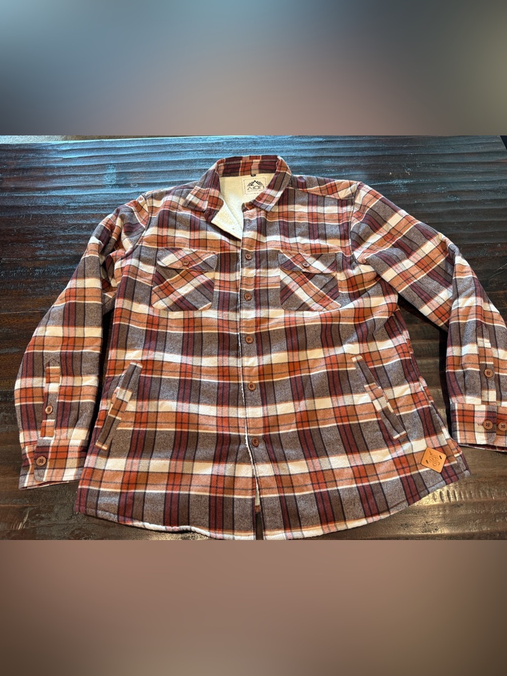Like new, Jackson Hole Aion Brand Fall Plaid Fleece-lined Flannel 🍁